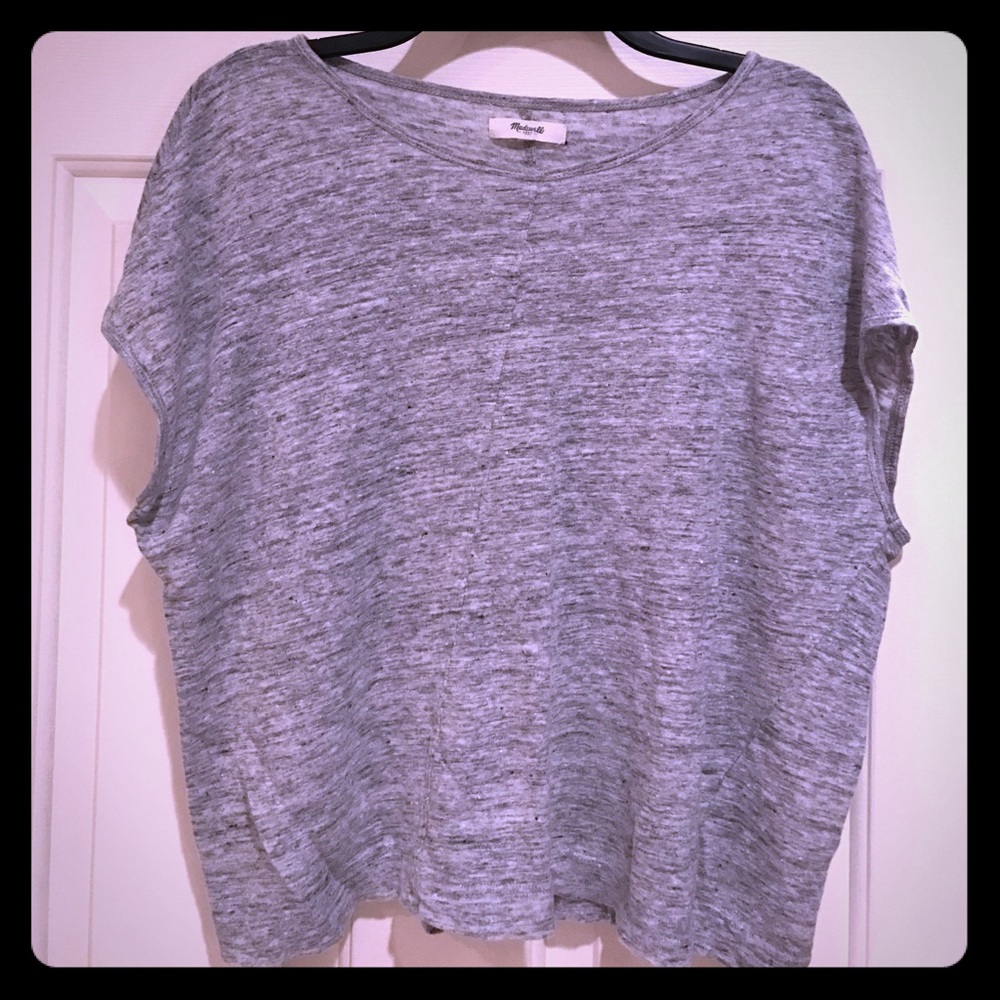 Madewell heathered grey tee-Come visit my closet!