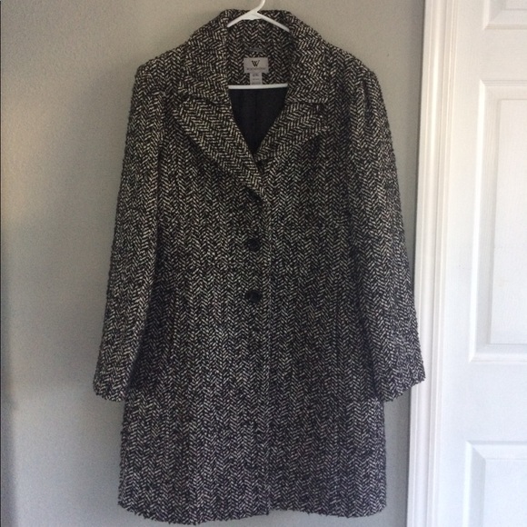 Worthington Jackets & Blazers - Black and white pea coat