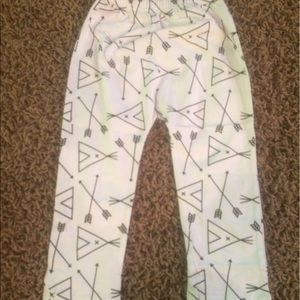 Kids White Arrow Tent Pants BRAND NEW! 4T