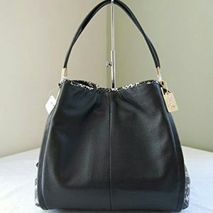 Coach  Madison Two Tone Python Phoebe shoulder bag