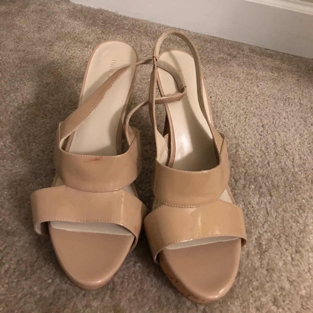 Cork bottom sandals