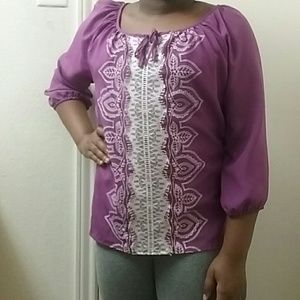 BONGO Girls Lace Flower Pattern