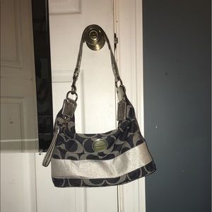 Coach Logo Denim hobo bag
