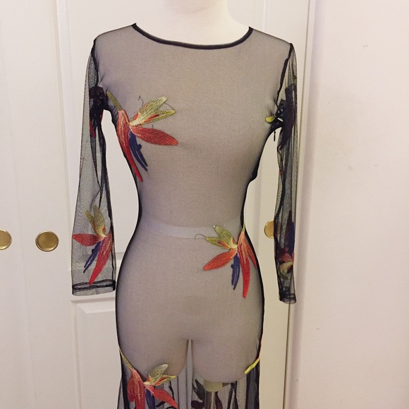 SOLD - For Love & Lemons Birds of Paradise Dress - Picture 3 of 7