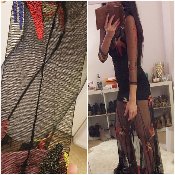 SOLD - For Love & Lemons Birds of Paradise Dress - Picture 6 of 7