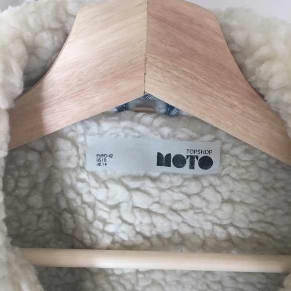 Topshop Custom Oversized Moto Jean Jacket - Picture 3 of 4