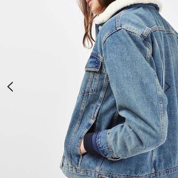 Topshop Custom Oversized Moto Jean Jacket - Picture 4 of 4