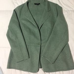 Talbots sage green wool blazer