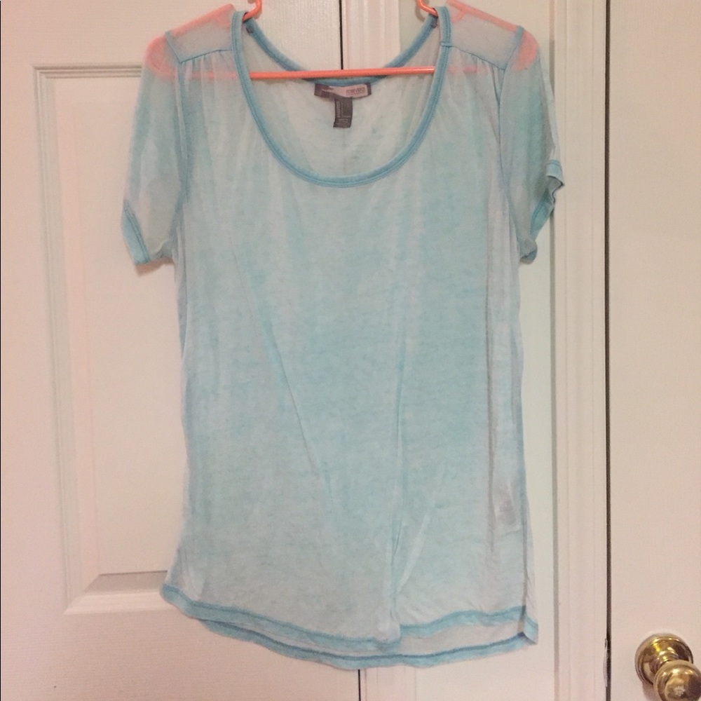Forever 21 Sheer T Shirt Size Large