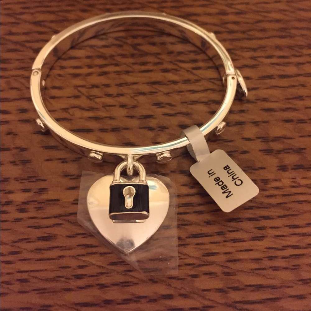 Mother's Day bundle cuff bracelet lock silver tone