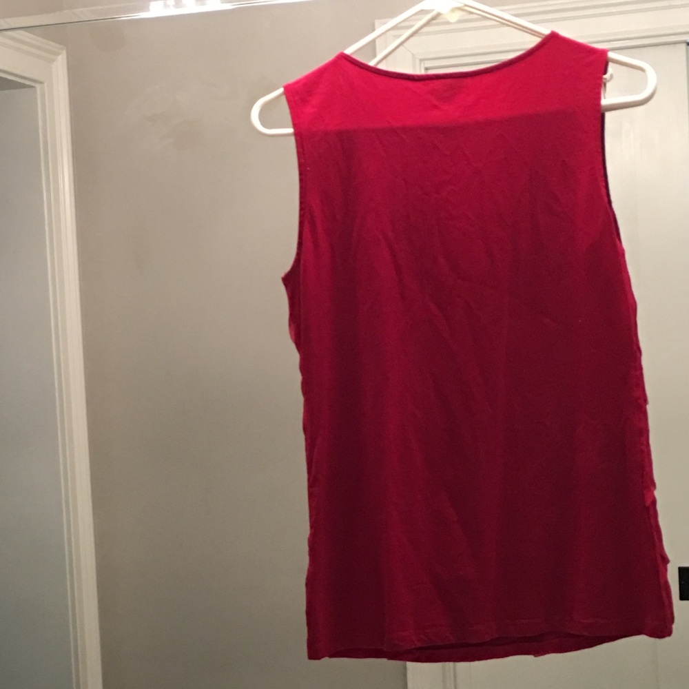 Red Ruffle Top - Picture 3 of 4