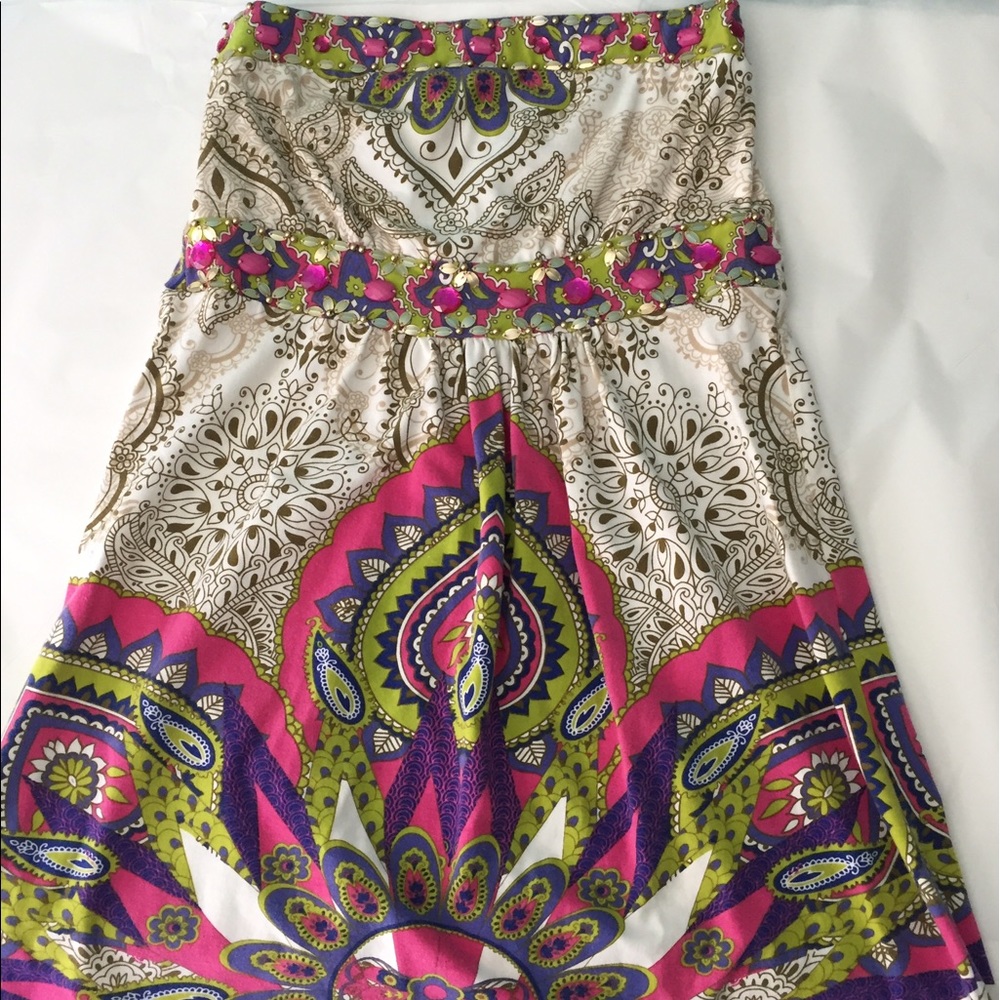 Joyous & Free Hippie Boho Top XS Shirt Strapless