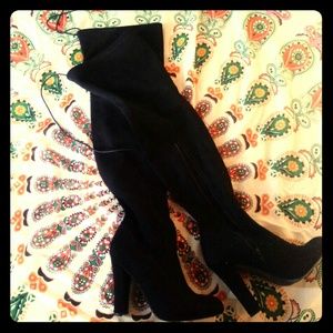 Black Thigh high boots