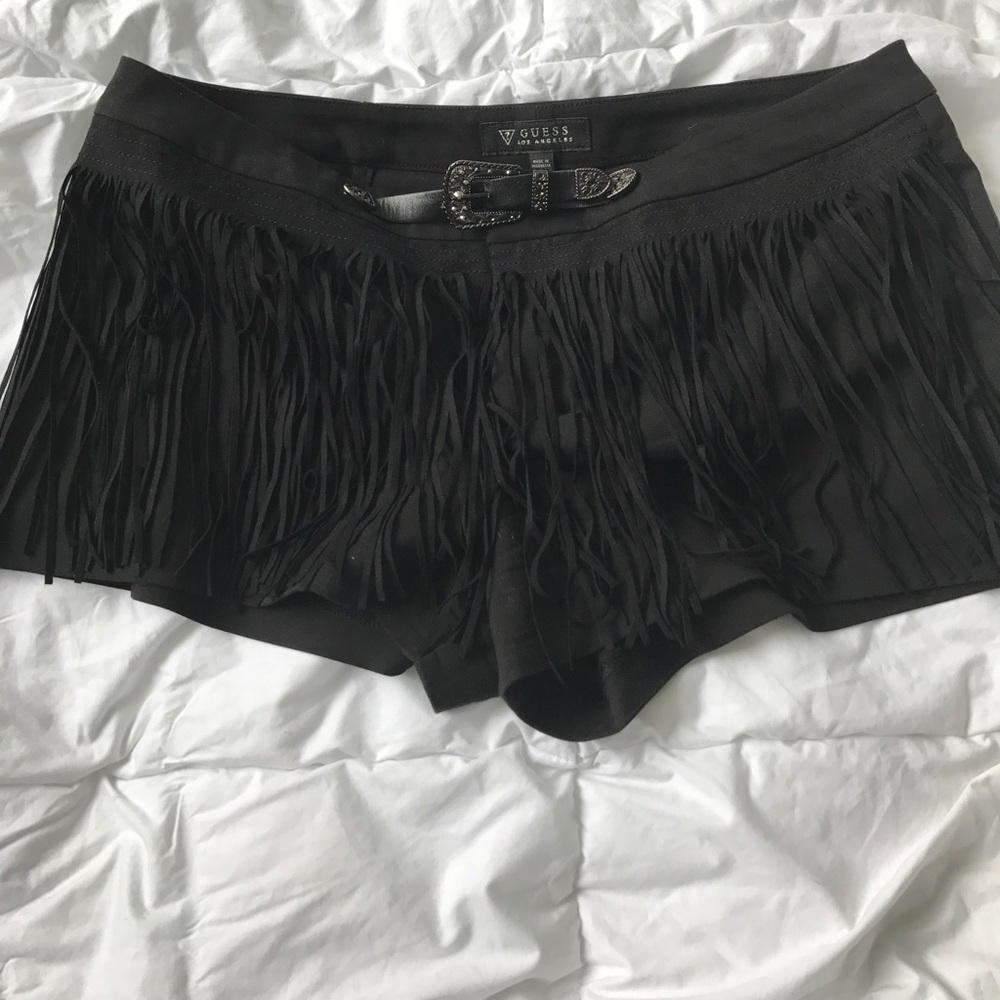 Guess fringe shorts