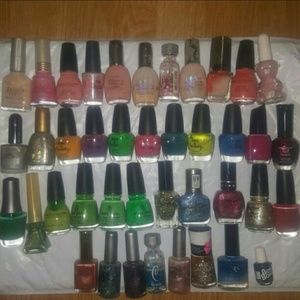 38 Lot Nail Polish Nyx Chinaglaze Sallys