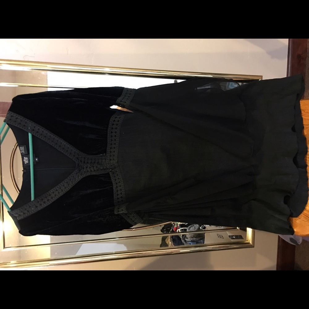 Black Boho style dress