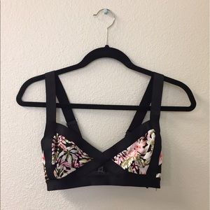 Floral bathing suit top