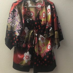 Kimono style silk blouse