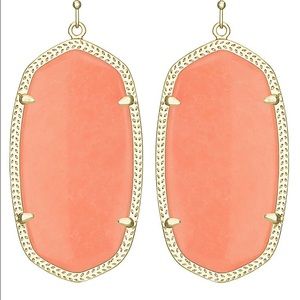 Kendra Scott Danielle earrings Coral w/Gold
