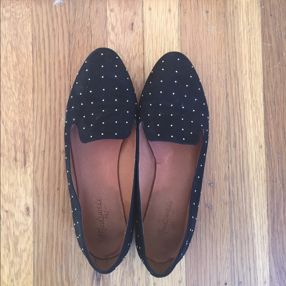 Black madewell smoking slippers/loafers