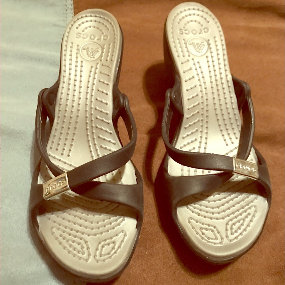 Black crocs. In great condition
