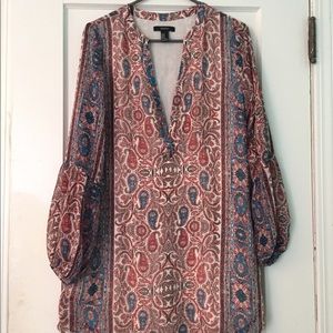 Patterned tunic