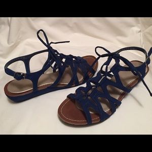 Lace-up Wedge Sandals