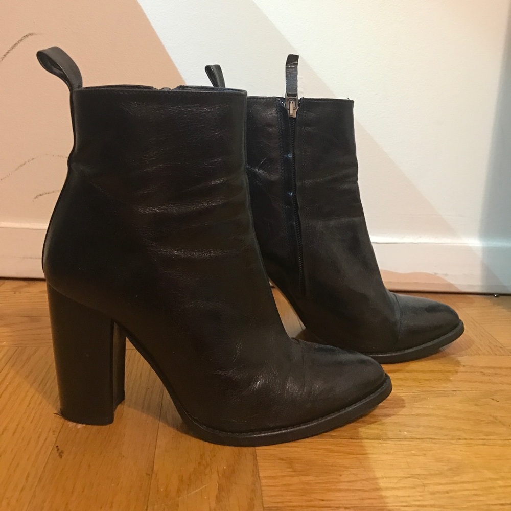 Zara heeled booties