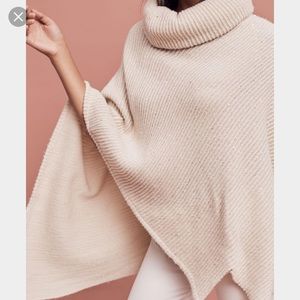 Anthropologie Asymmetrical Sequin Poncho