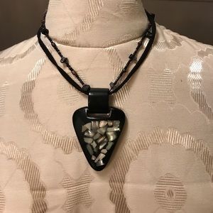 Black arrow necklace