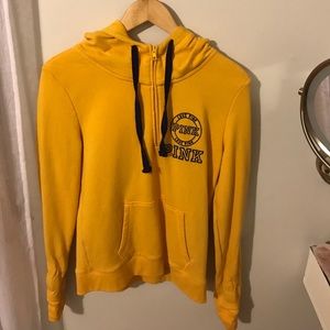 Victoria Secret PINK Yellow Hoodie, size medium