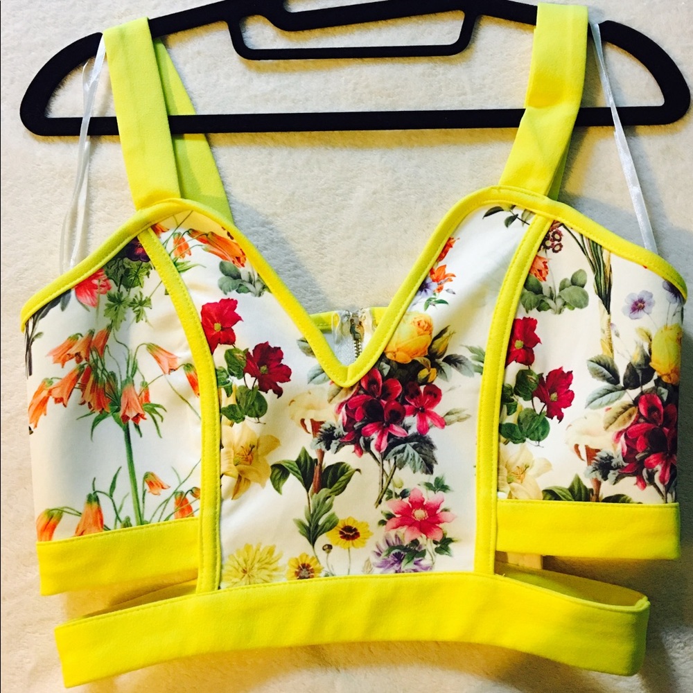 Floral Bustier or Bralette Size:Small (NEW)