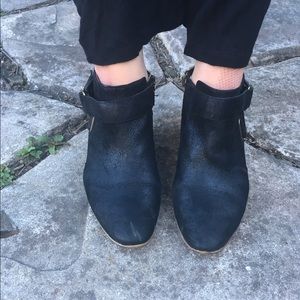 Clarks suede booties