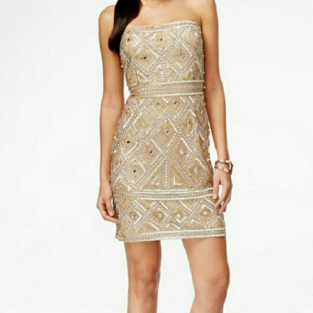 Champagne Sequin Dress