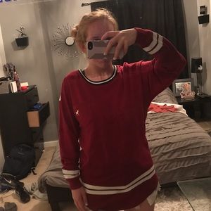 Burgundy long sleeve shirt