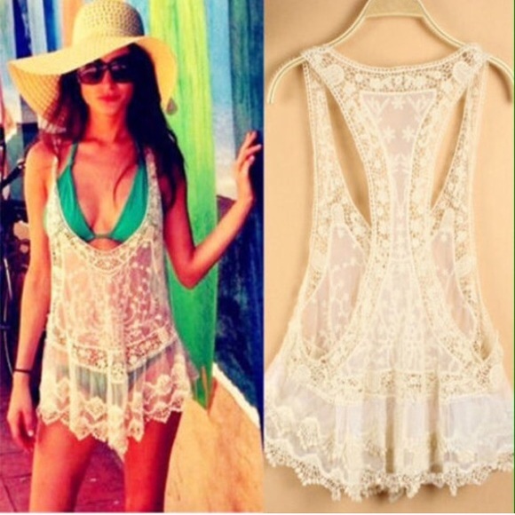 BoHo Lace Bikini Cover-up - Picture 4 of 5