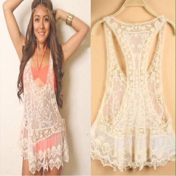 BoHo Lace Bikini Cover-up - Picture 5 of 5