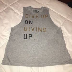 Gray muscle tee