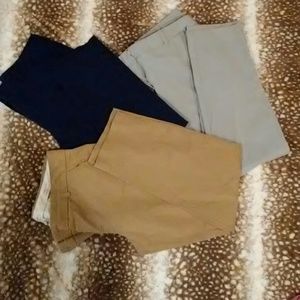 (3) Straight leg dress pants bundle