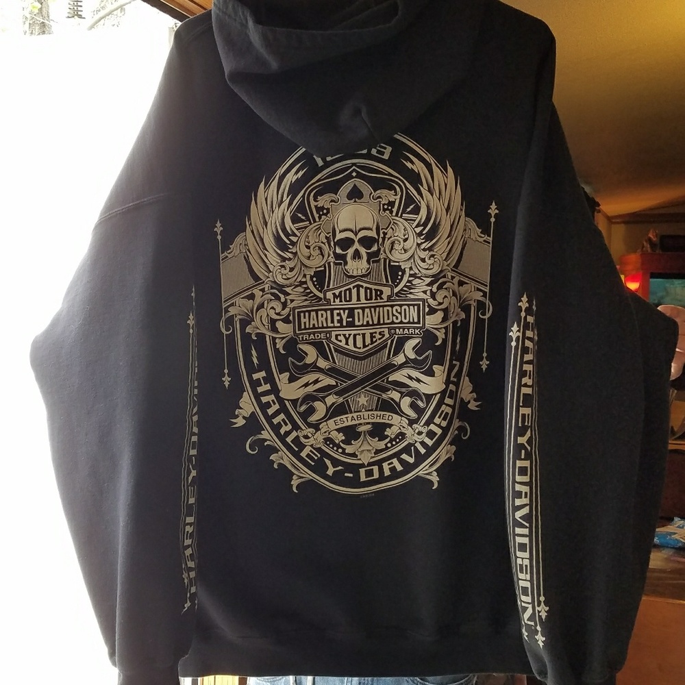 Men's Harley Davidson Zip Up Hoodie