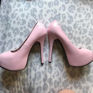 Bordello pink heels
