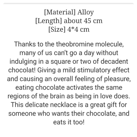 🎈LAST ONE 🎈Chocolate Molecule Pendant Necklace - Picture 2 of 2