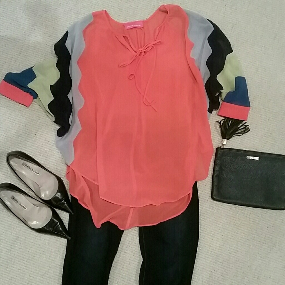 Pookie & Sebastian Sheer Blouse