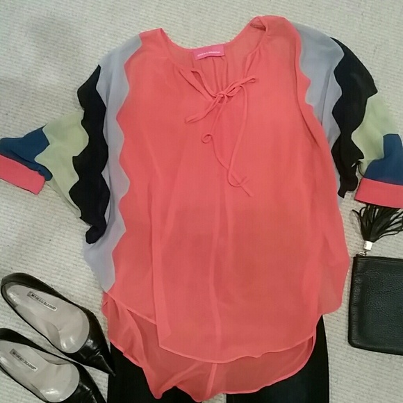 Pookie & Sebastian Sheer Blouse - Picture 2 of 5