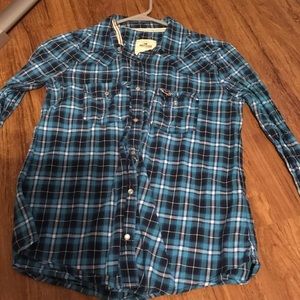 Hollister plaid shirt