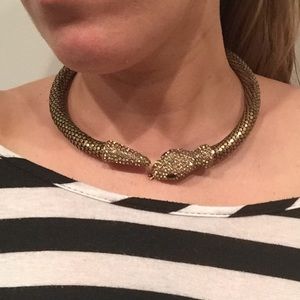 Bronze Studded Serpent Choker