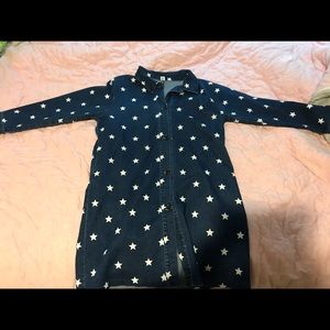 Oversized Jean jackets with stars