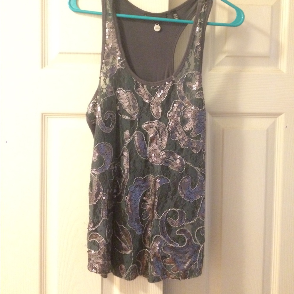 BKE tank. Sparkly tank. Worn once.