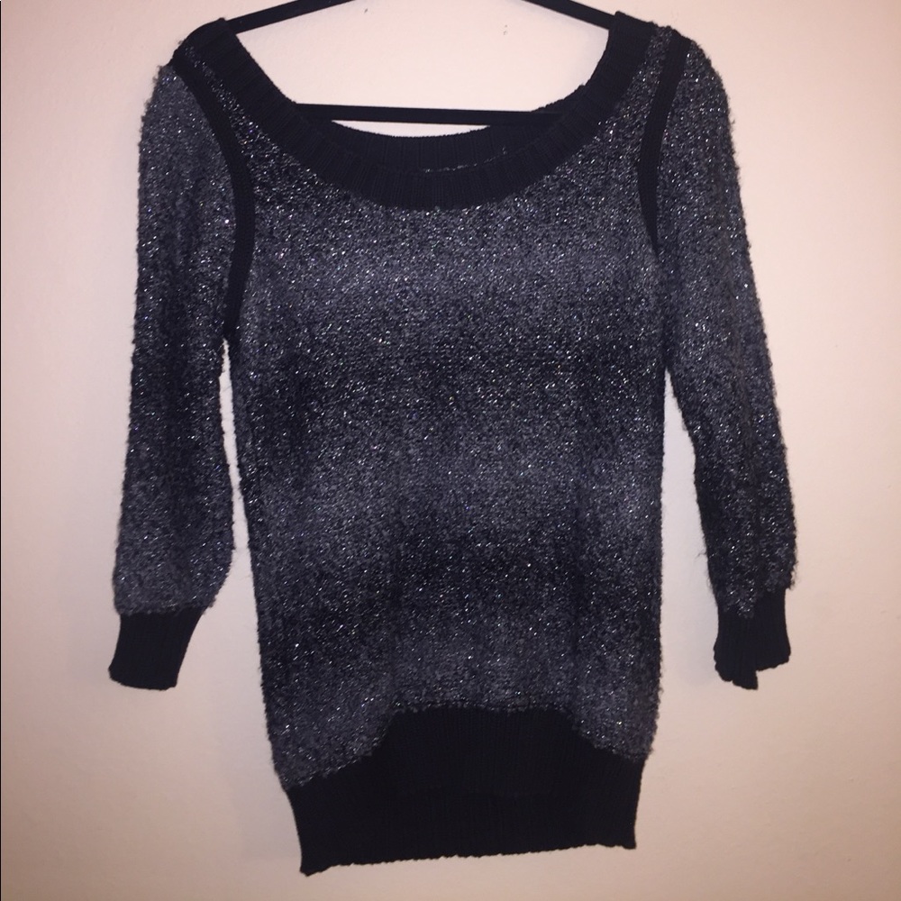 Armani exchange black and grey sweater