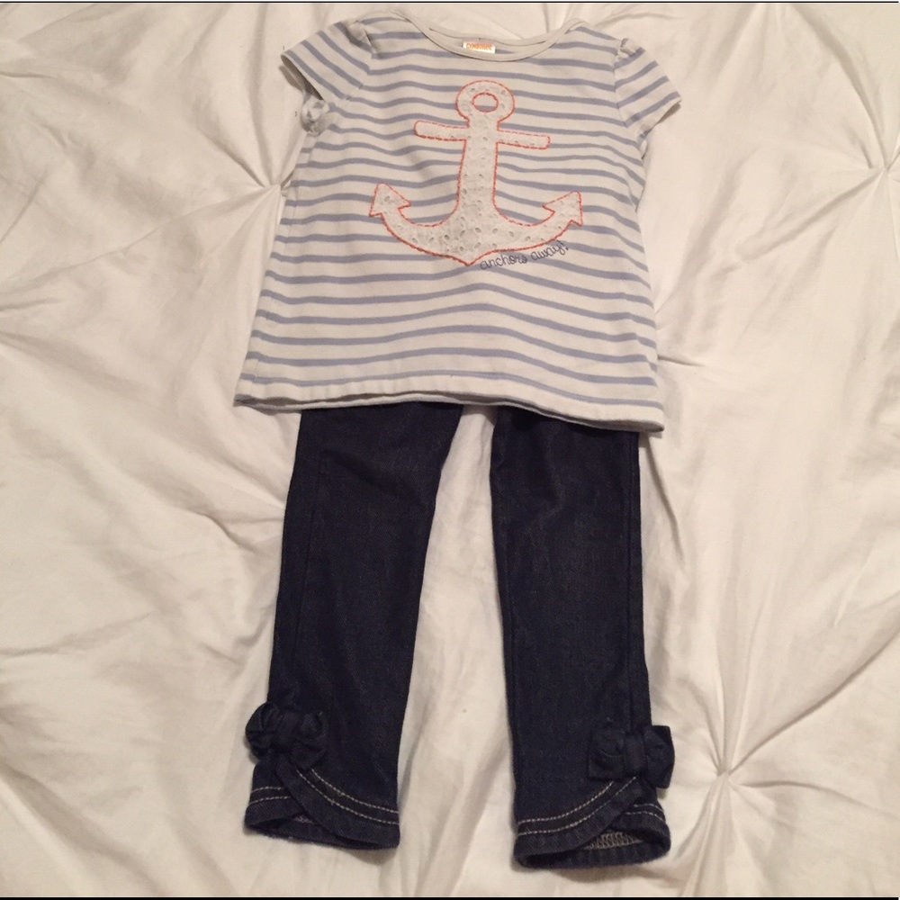 Gymboree Girl Shirt and Legging Bundle